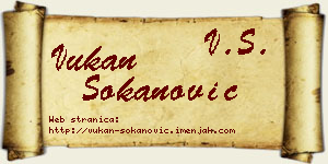 Vukan Sokanović vizit kartica